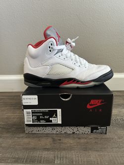 Air Jordan Retro 5 Fire Red (GS), Size 6.5Y (Used) 