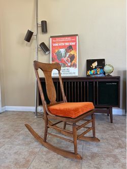 Vintage MCM Wood Rocking Chair