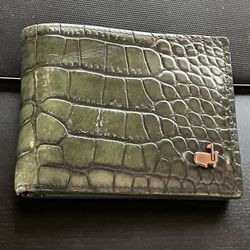 Golf MASTERS Green Leather Wallet