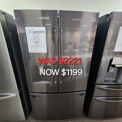 29 Cu. Ft. French Door Refrigerator W/multi Air Flow And Smart Pull Handle Print Proof 