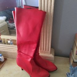 Pink Boots Size 8