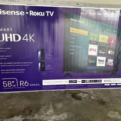 58” Inch Hisense Smart Roku UHDTV 4K 