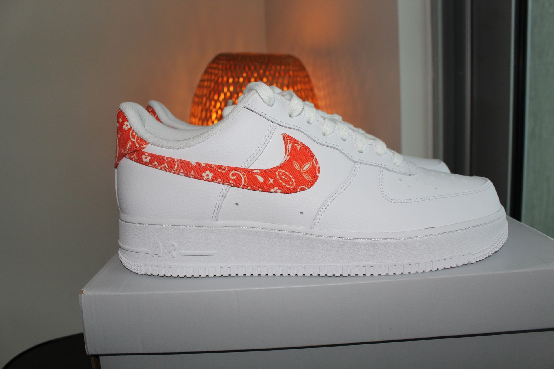 Nike Air Force 1 Low Orange Paisley Size 11 Womens / 9.5 Men's DJ9942-102  for Sale in Miami, FL - OfferUp