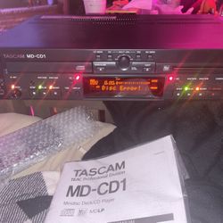 Tascam MD-CD1 Professional Mini Disc  Deck/CD Player 