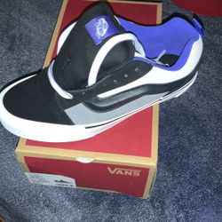  Vans Knu Skool Casual Shoes Track Pack mens Shoes Size 10 New With Box Color Black Blue White 