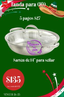 Sarten De 14 " Para Sellar 