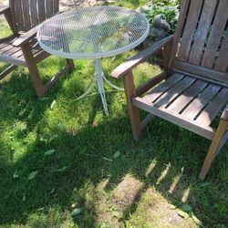 Two Chairs And Table