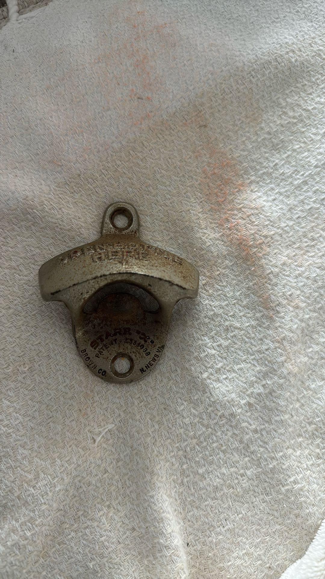 Vintage Bottle Opener. Brown Mfg Co.
