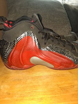Nike Air Flightposite Exposed Zebra Shoes Size 13