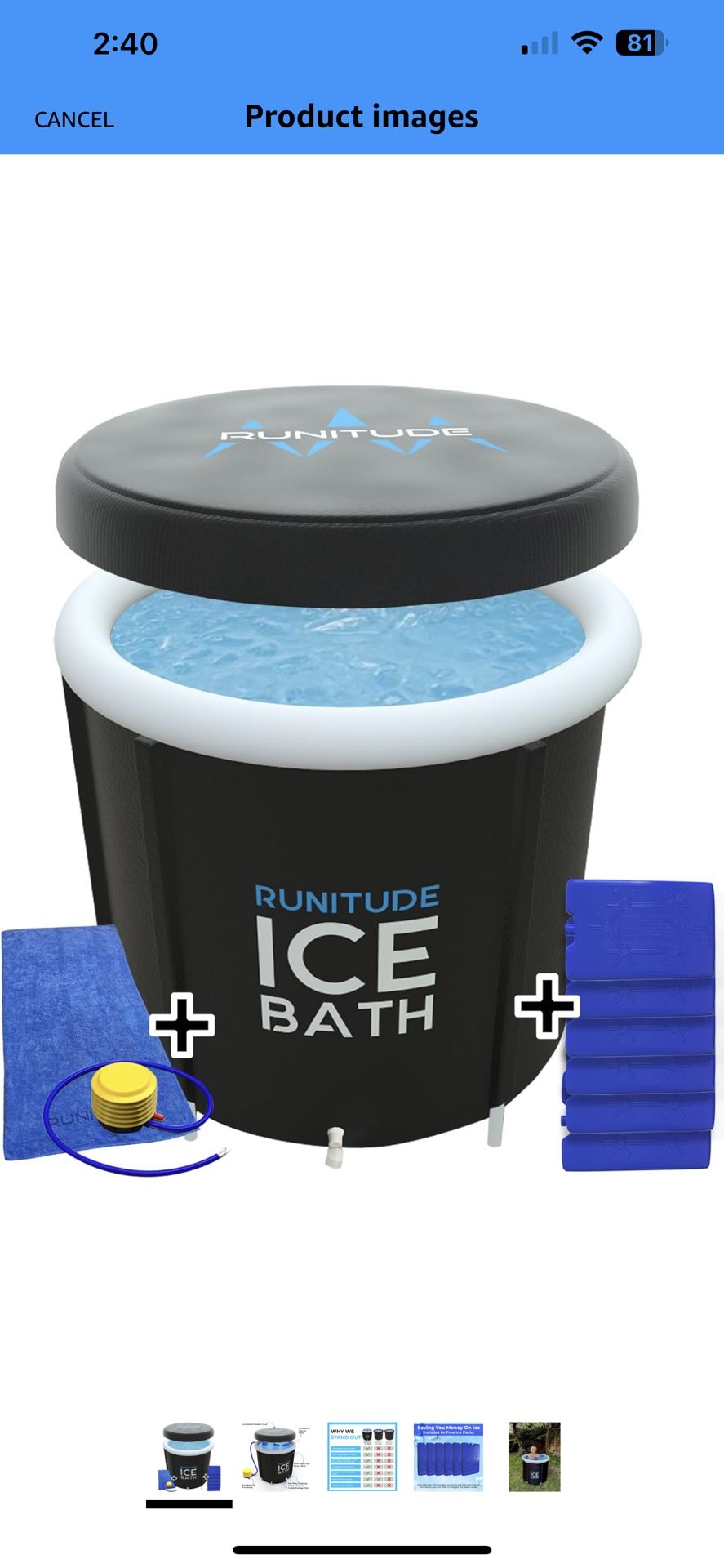 Ice Bath Tub