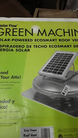 Solar powered roof vent