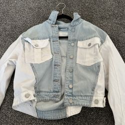 Blank NYC Two Tone Denim Jacket In S