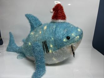 Wondershop Target Lit Tinsel Shark 17” Indoor/Outdoor Light-Up Decoration 2019