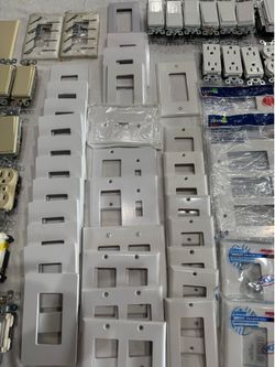 Electrician Contractor Surplus Lot – Leviton, Pass & Seymour, GFCI, Smart Switches, Wall Plates