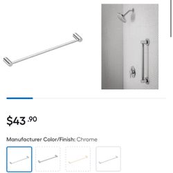 Moen Align 24-in Chrome Wall mount Single Towel Bar