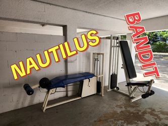 NAUTILUS + BANDIT
BANDIT Fitness Seated Leg Extension 
NAUTILUS 1st Generation leg 

$1500.

Delivery for extra 

Miami 33130
Deliveries florida & sta