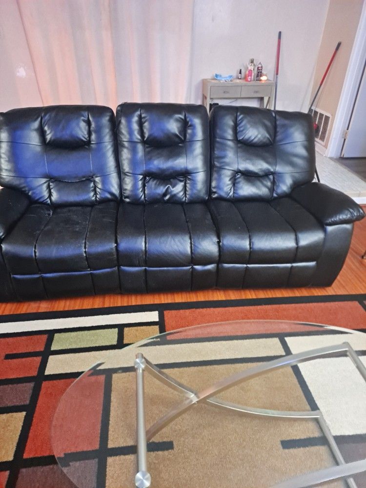 Reclining Sofa and Love Seat Set