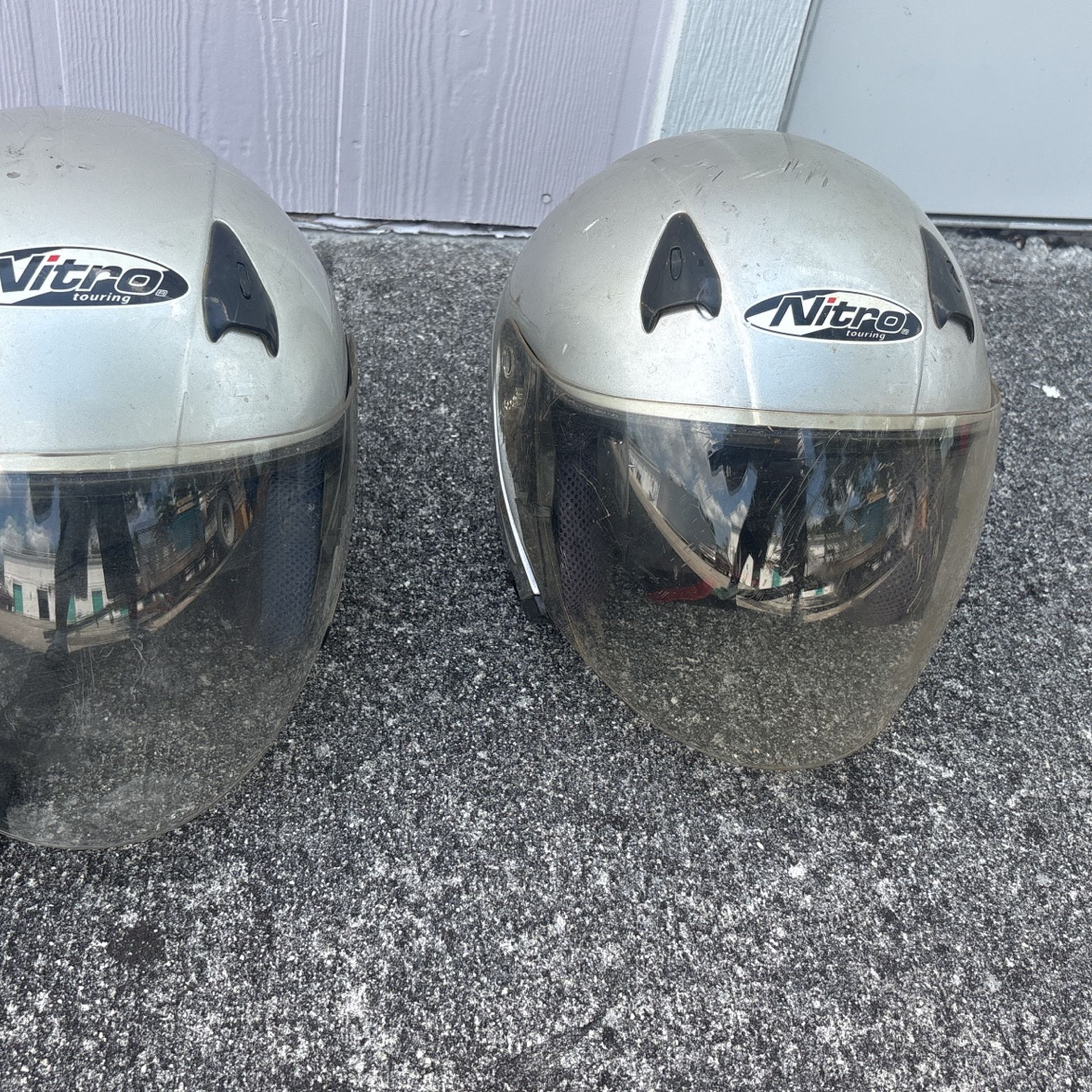 One Large, One Extra Large, Both Helmets For 30 Bucks