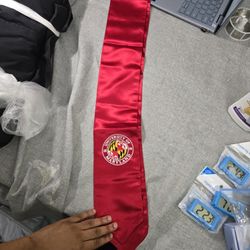 University Of Maryland Graduation Stole Red