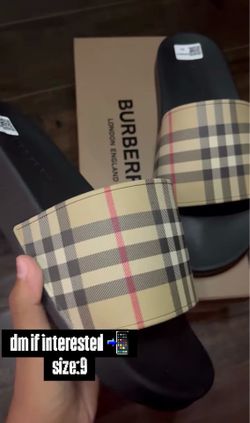 burberry slides size 9