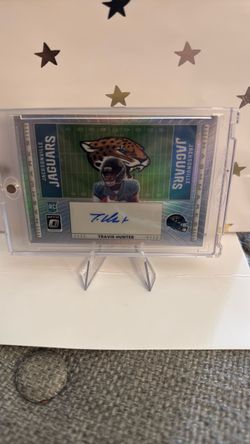 Travis Hunter Donruss Optic Hashmark RC Auto Jaguars