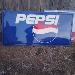 Plastic Pepsi Sign 