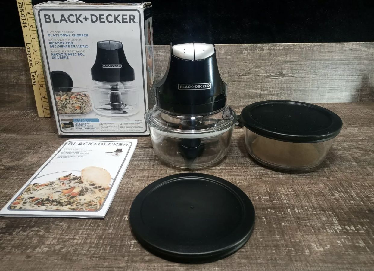 Black decker glass bowl chopper