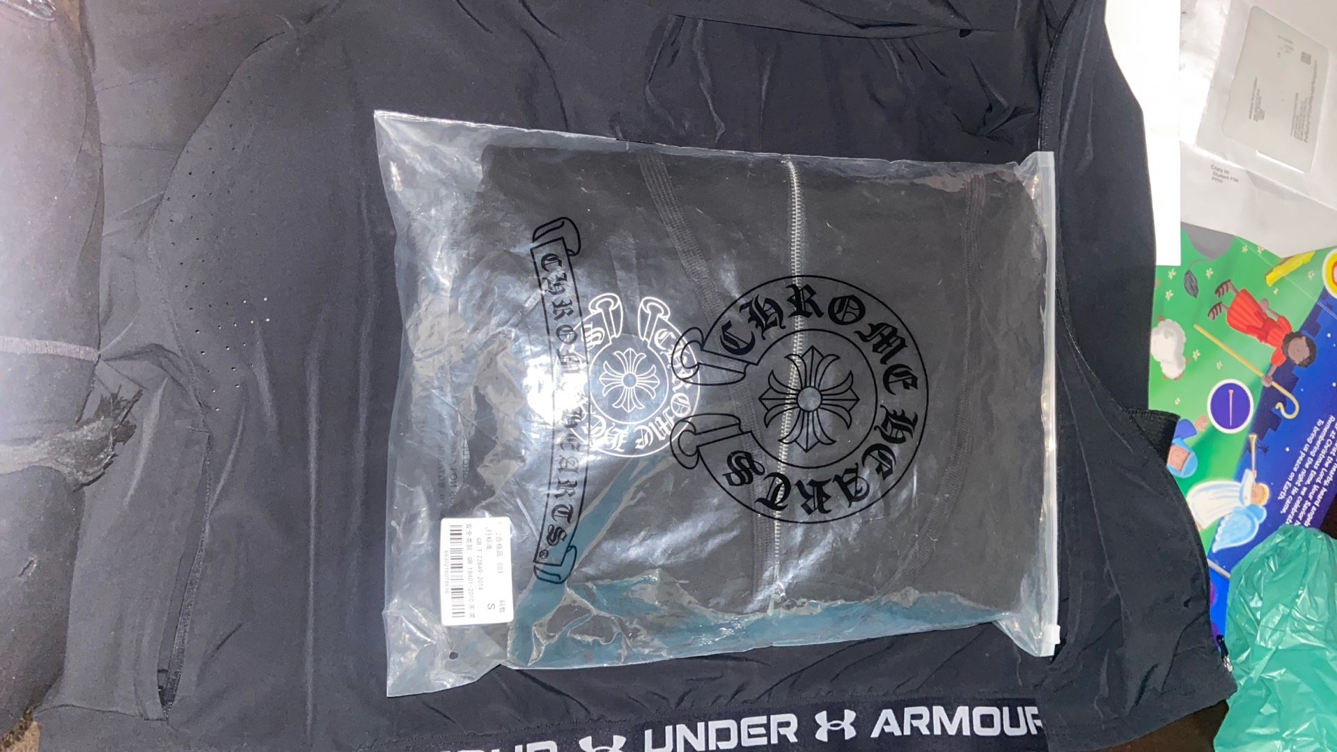 Chrome Heart Zip Up Hoodie