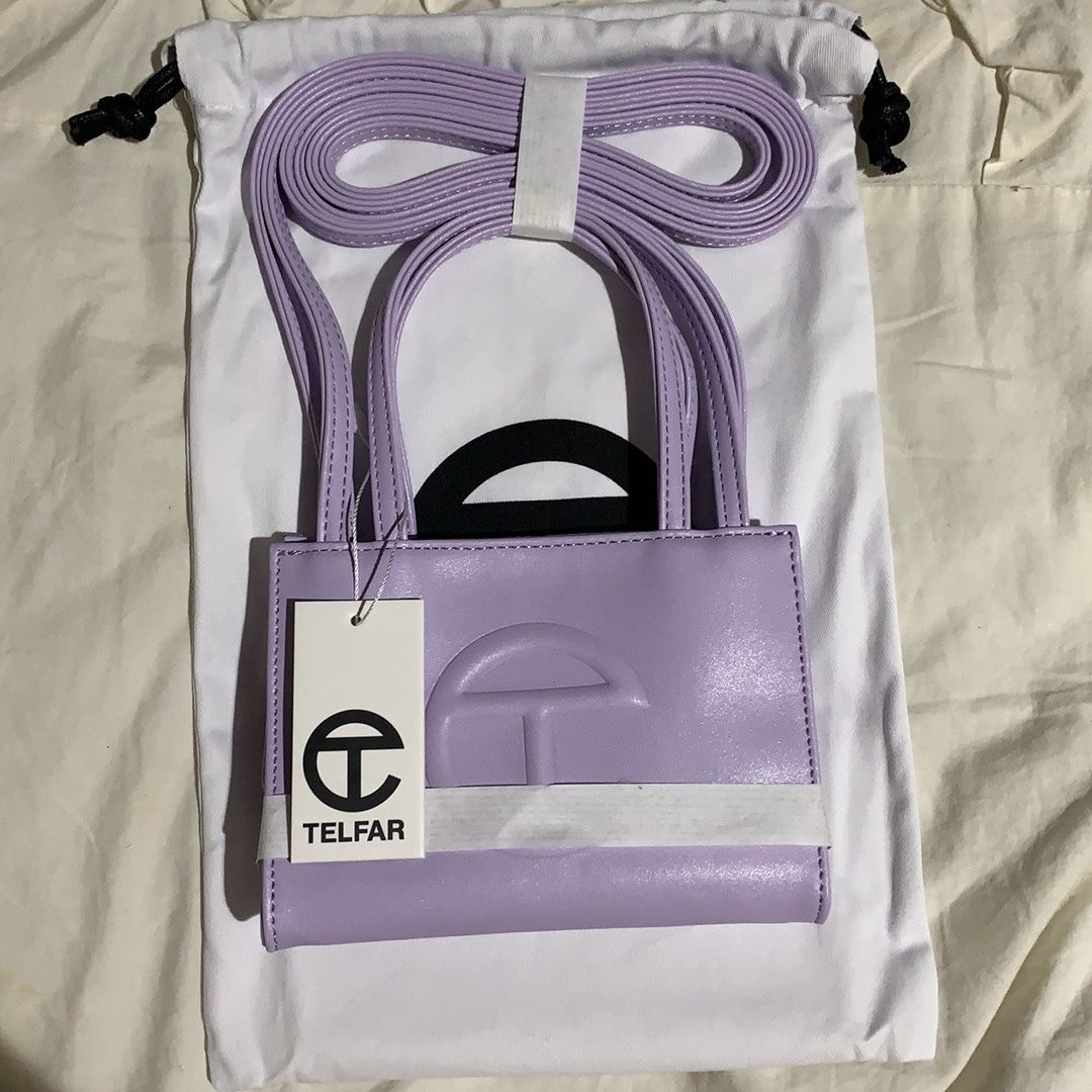 Telfar Small Lavender Shopping Bag - Purple Mini Bags, Handbags