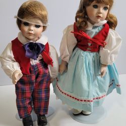 Jack And Jill Porcelain Doll By Paradise Galleries