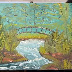 Rushing brook painting