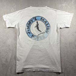 Vintage 90s Jimmy Z Malibu Dukes Shirt Skate Surf Men’s L White T Shirt #11A
