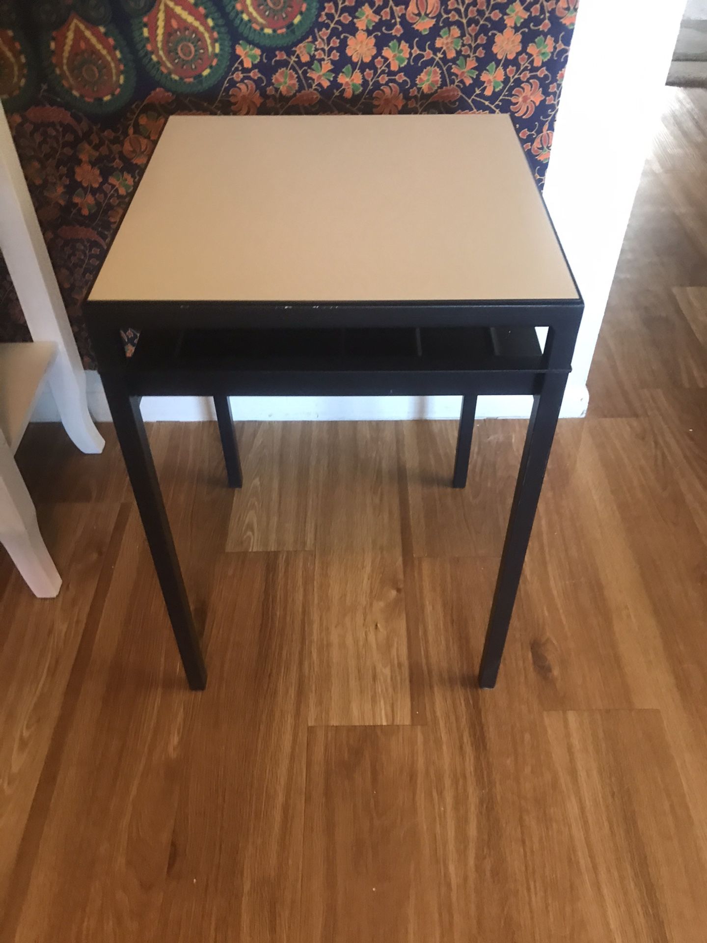 Metal Square IKEA Table