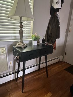Black Entryway Table with Drawers