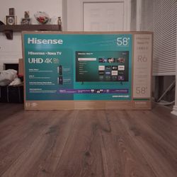 58 In Hisense 4k Smart TV (BRAND NEW)