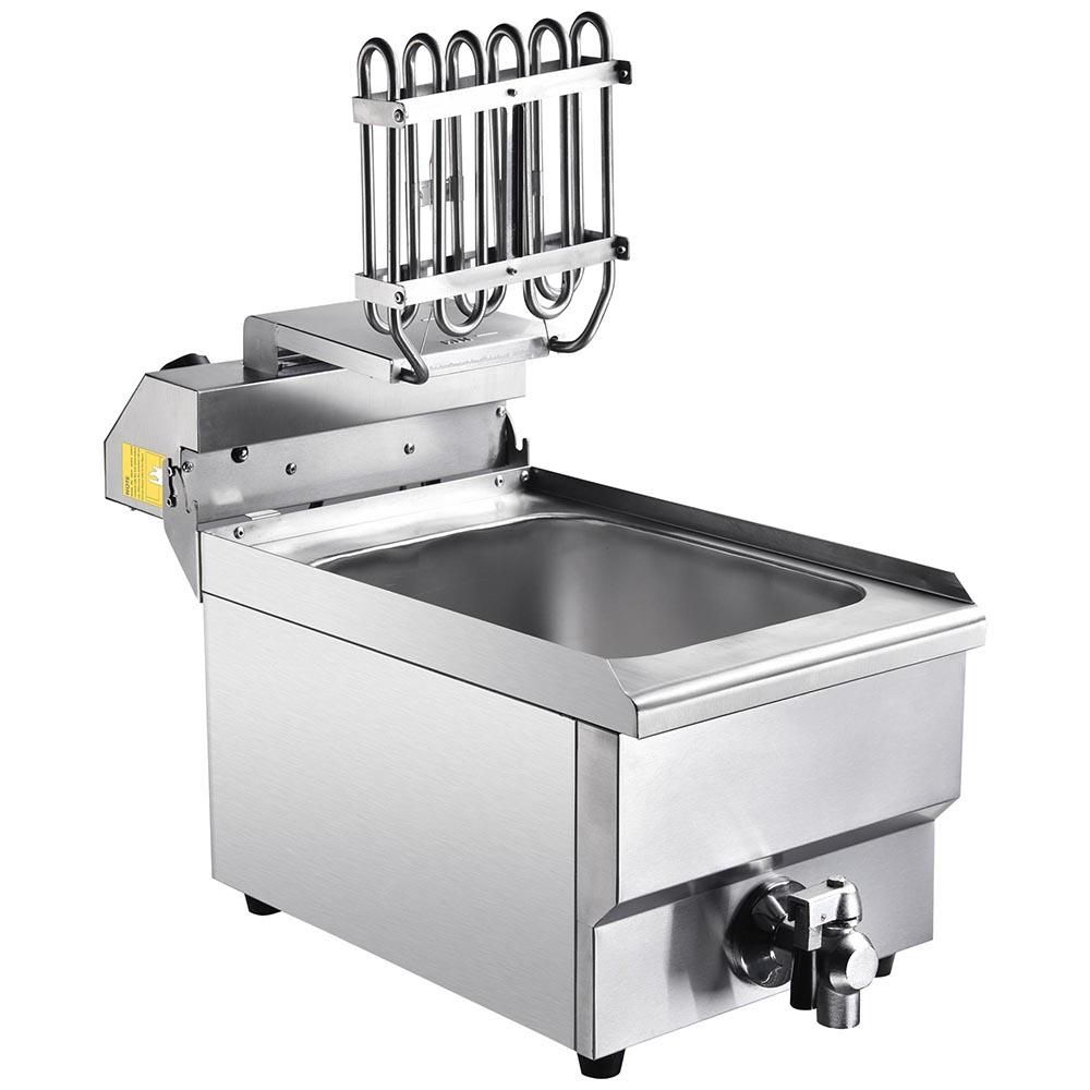 10L Electric Deep Fryer with Drain Stainless Steel French Fries Fried Chicken Wings
