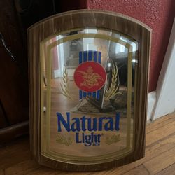 Natural Light Beer Mirror