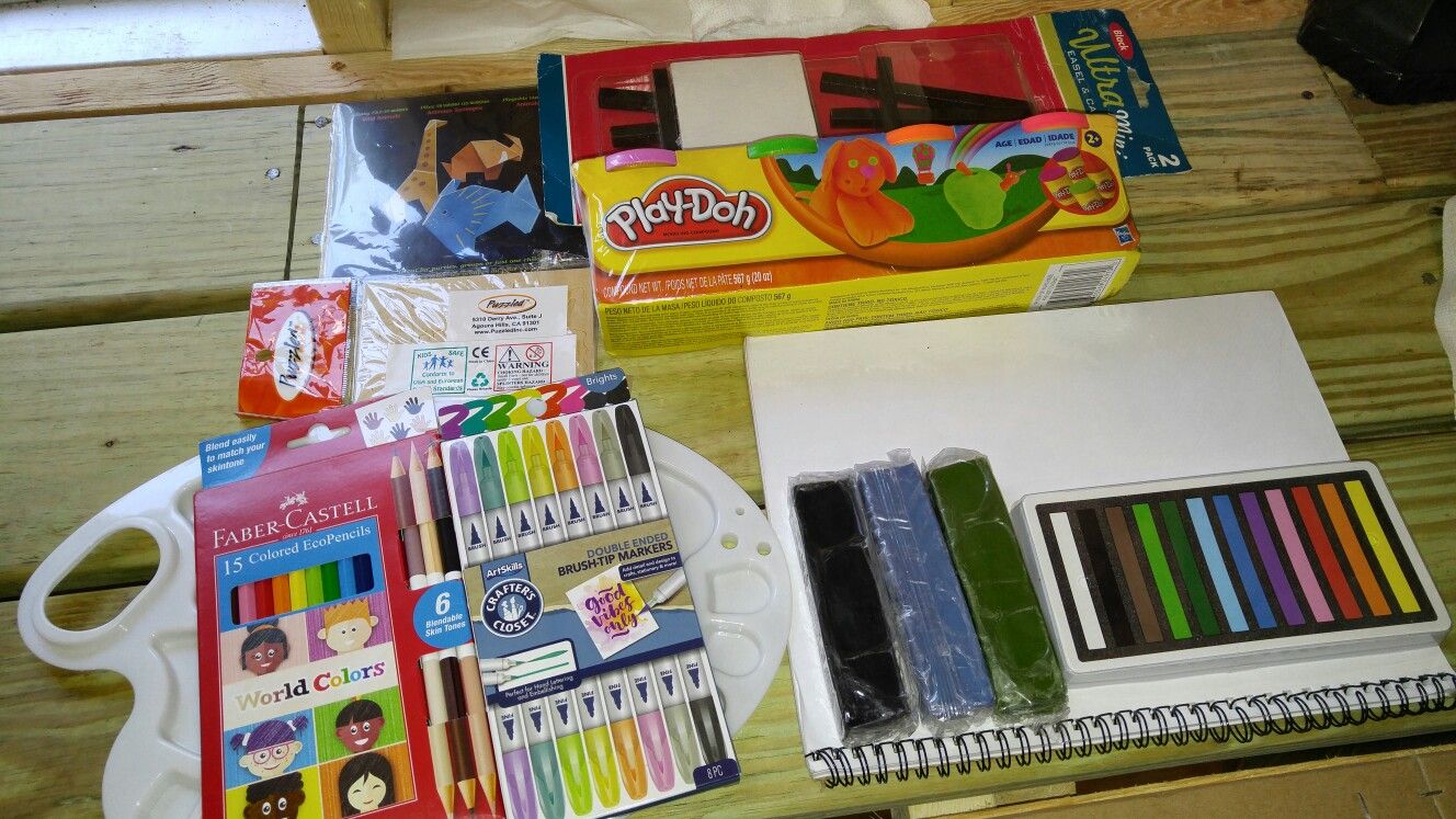 Large kids arts and crafts lot.