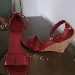 Red Gucci wedges Sandals
