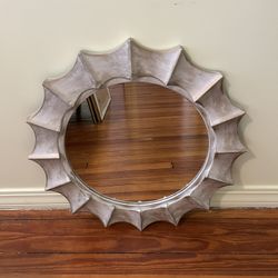 Round Wall Mirror Sun like Frame