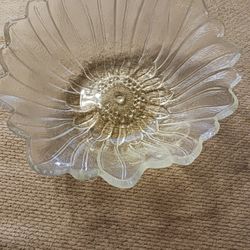 Two Sunflower Glass Bowls 