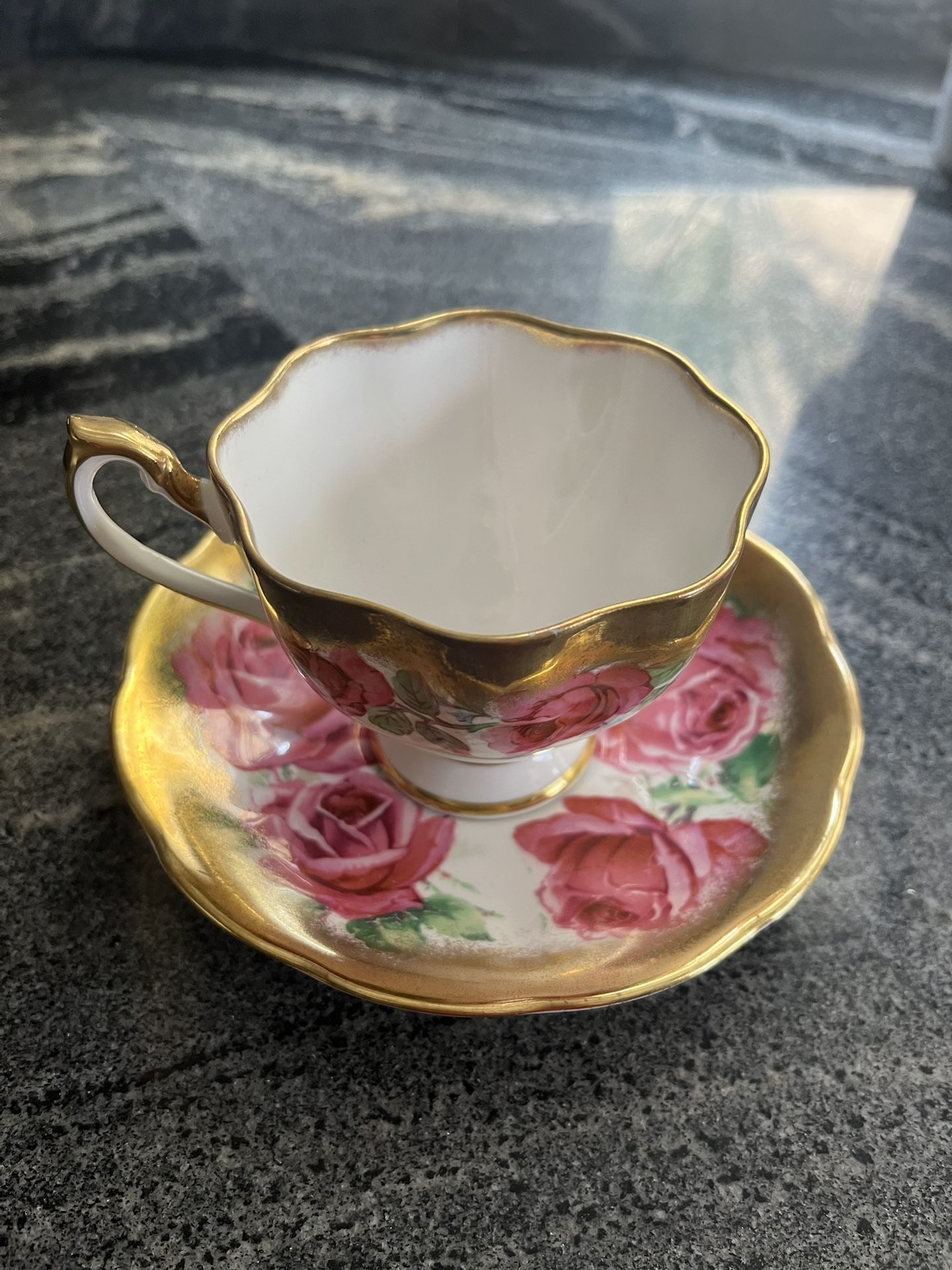 Fine Bone China Teacup And Saucer
