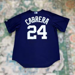 Miguel Cabrera Detroit Tigers Navy Majestic 7700 Jersey Men Large