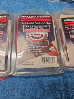 4th Of July Pleated Bunting Flag's