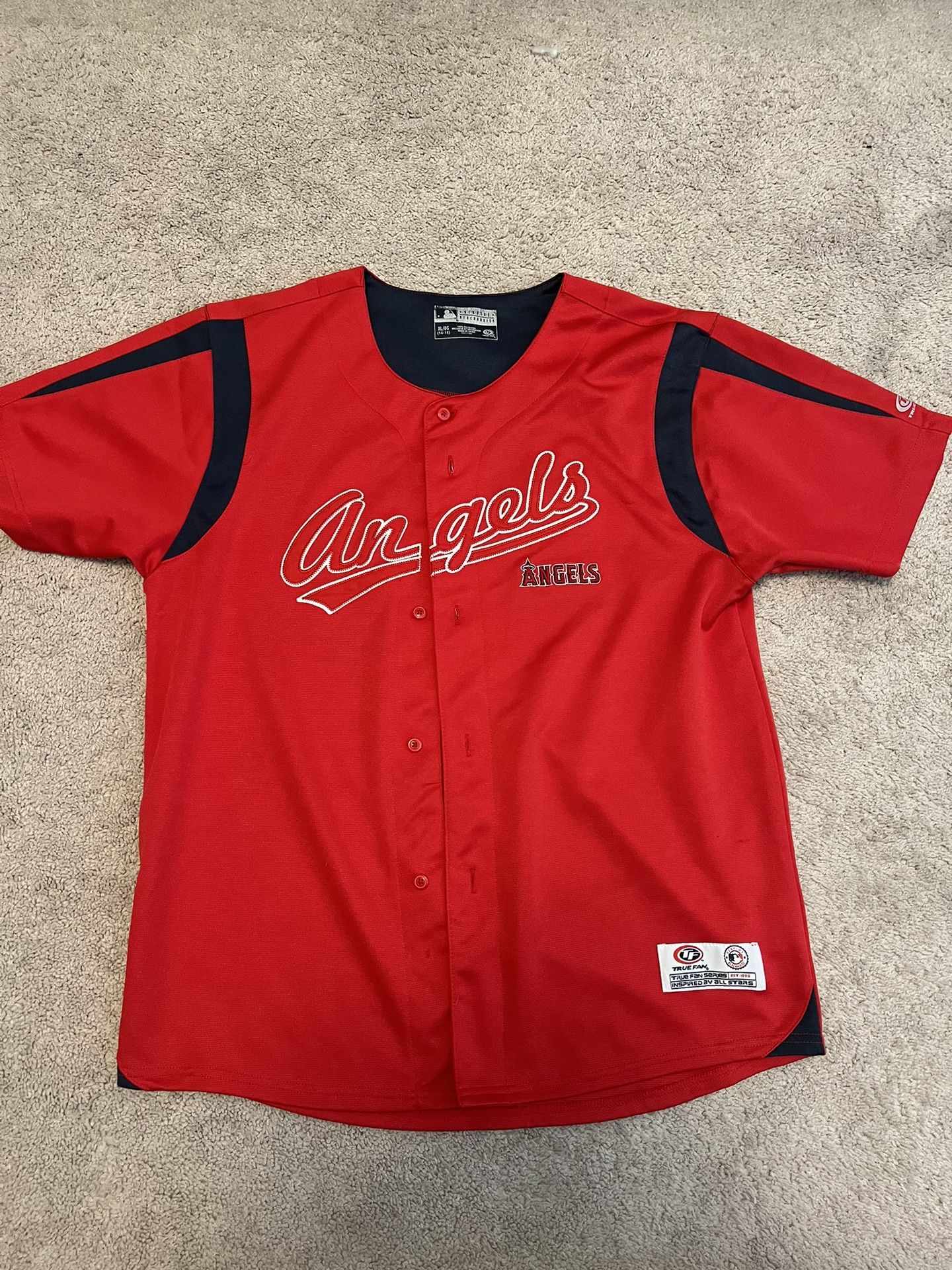 Angels Jersey Youth XL Fits Like an Adult SMALL
