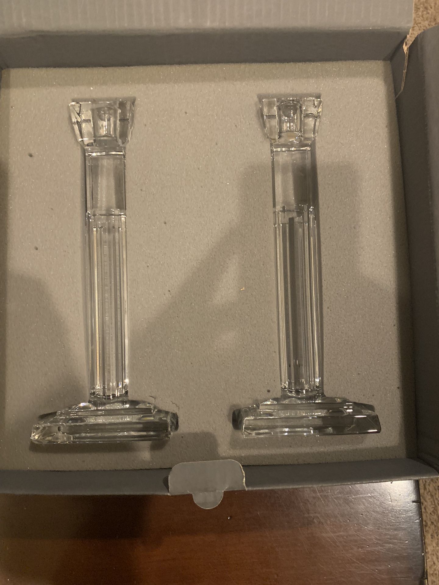 Waterford Crystal 10” Treviso Candlestick Holders 