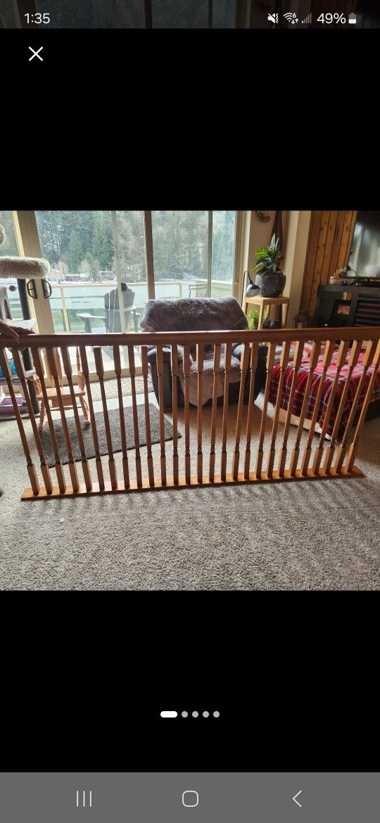 Solid Hemlock Wooden Stair Railing