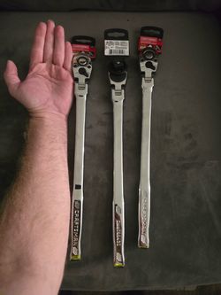 Craftsman Long Handle Flex Head Ratchets – Set of 3