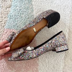 Kensie rainbow glitter shoes size 8