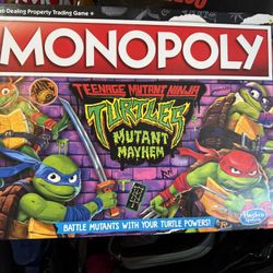 Ninja Turtle Monopoly Brand New 